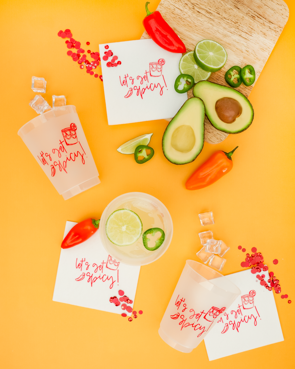 Spritzy & Spicy Cups and Napkins | Busy Bee Gift