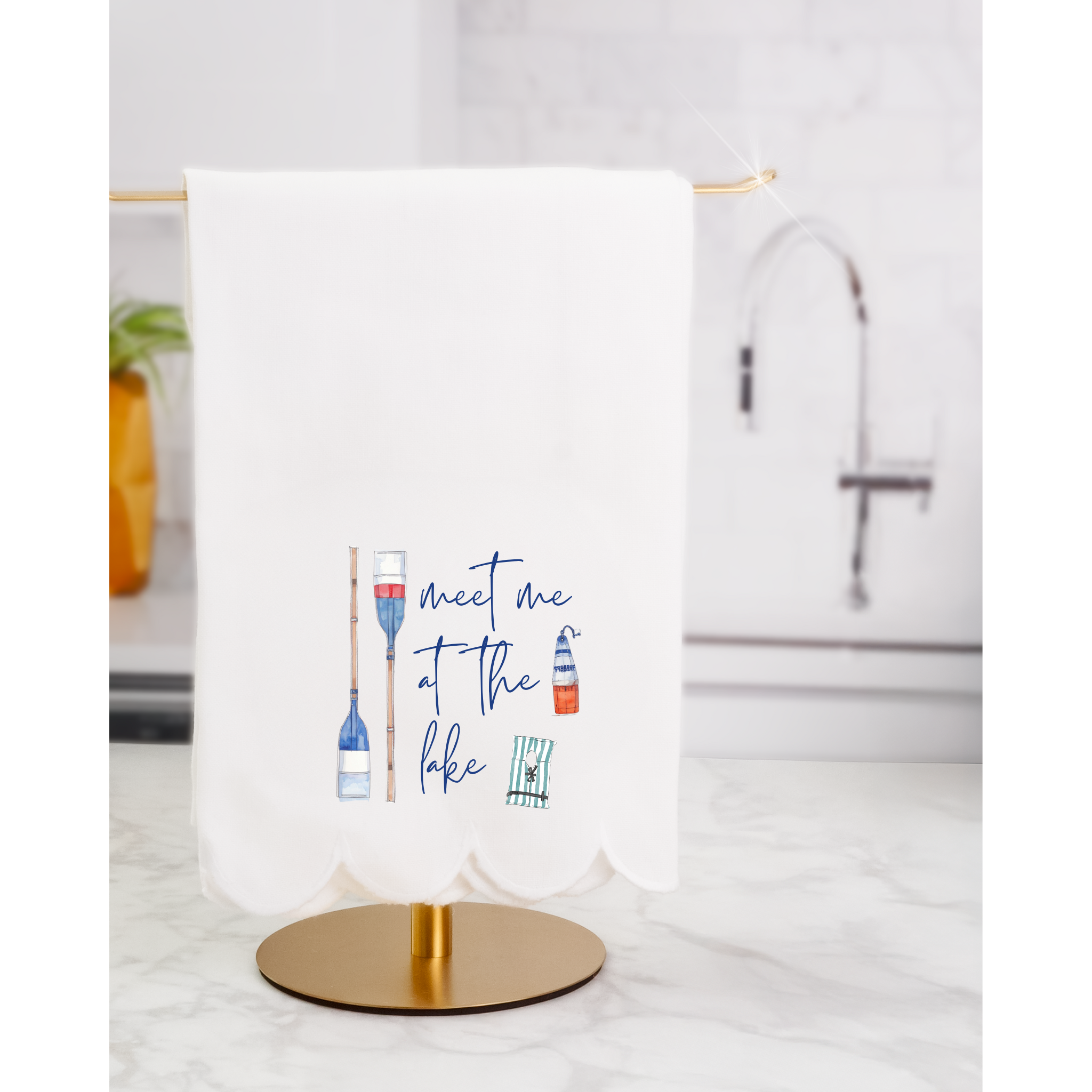 Meet Me at the Lake Tea Towel