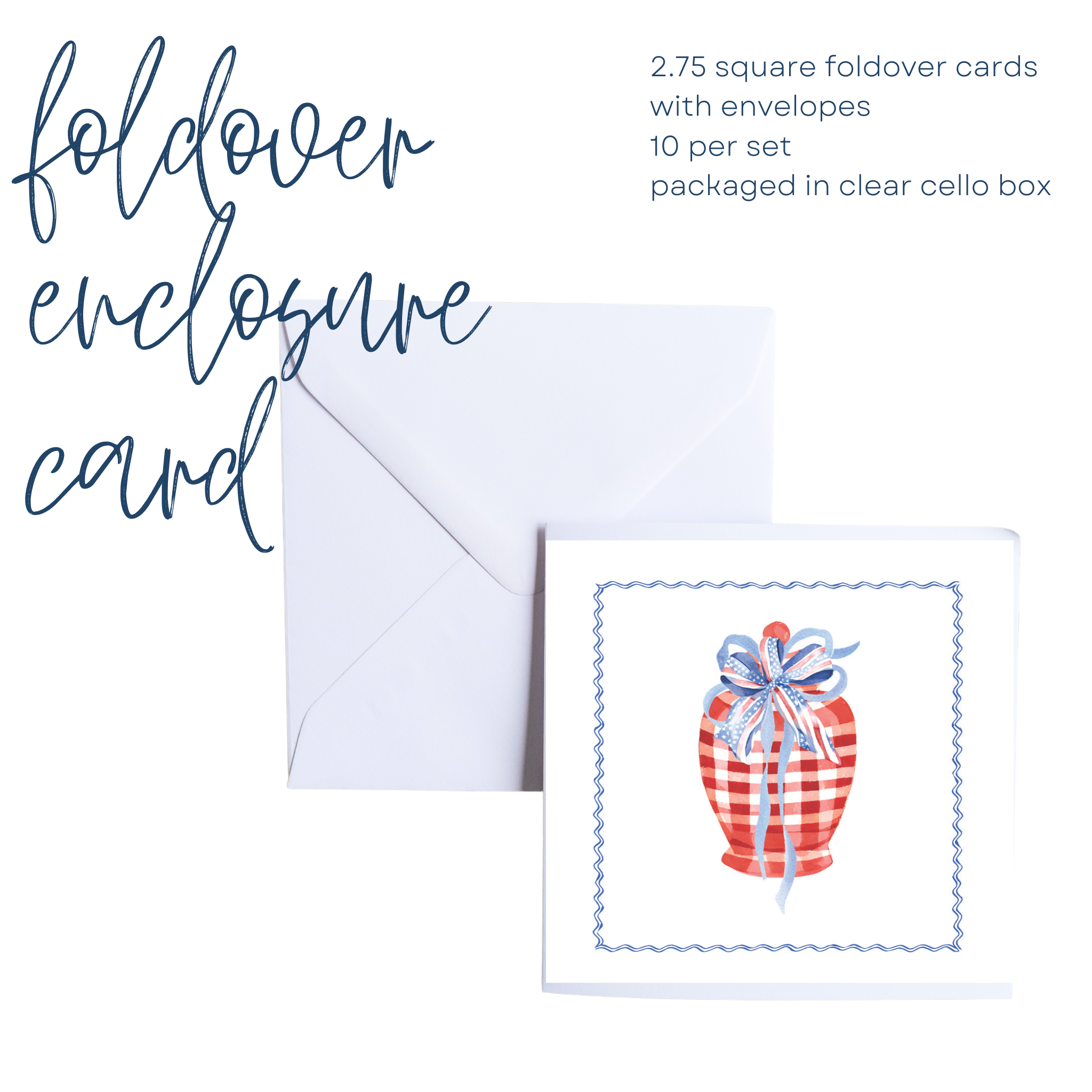 Sparklers| Patriotic | Grand Millennial Enclosure Cards | Set of 10