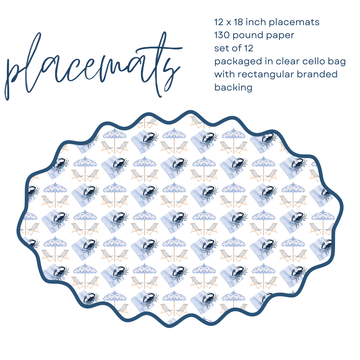 Grand Millennial Summer Placemat | Set of 12