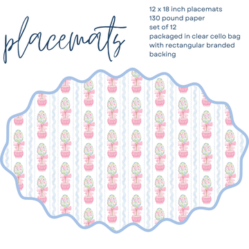 Spring Topiary Placemat | Set of 12