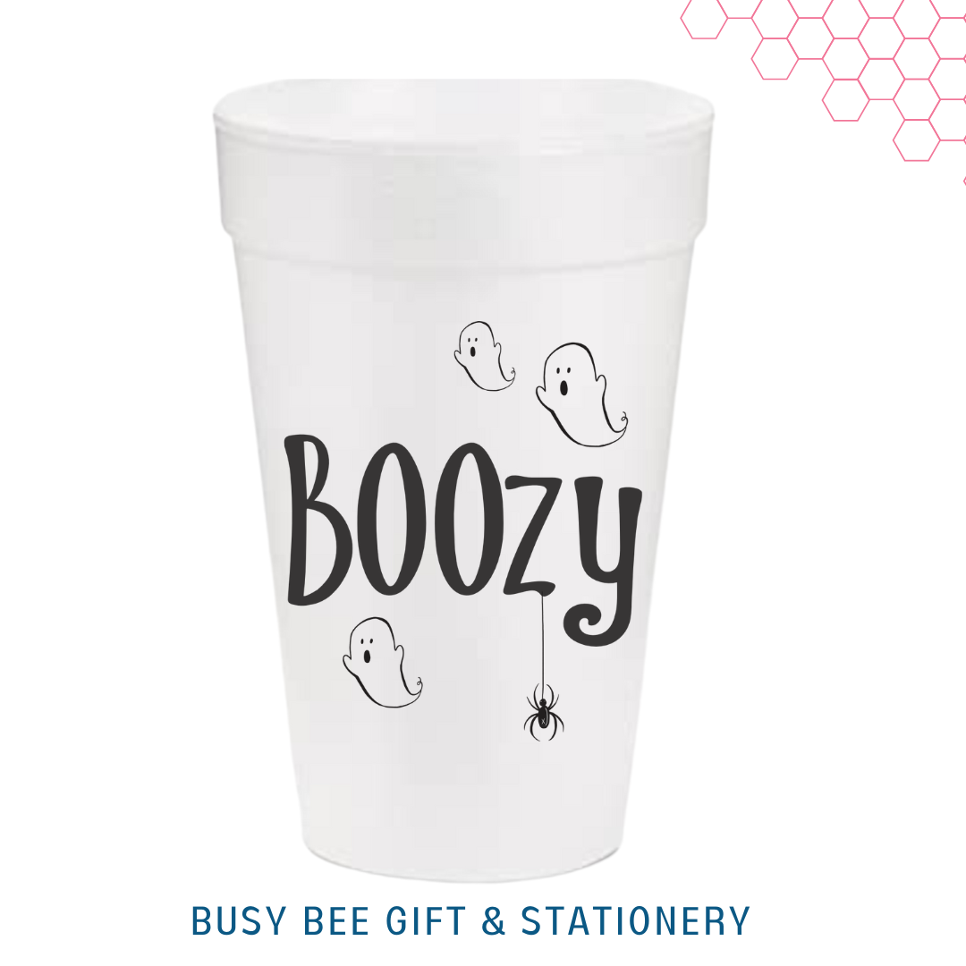 Boozy Styrofoam Cups | set of 10 | Halloween