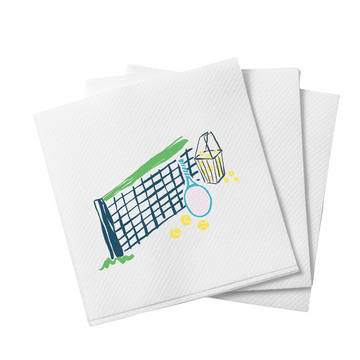 Tennis Meet me on the Court -  Cocktail Napkins | Set of 20