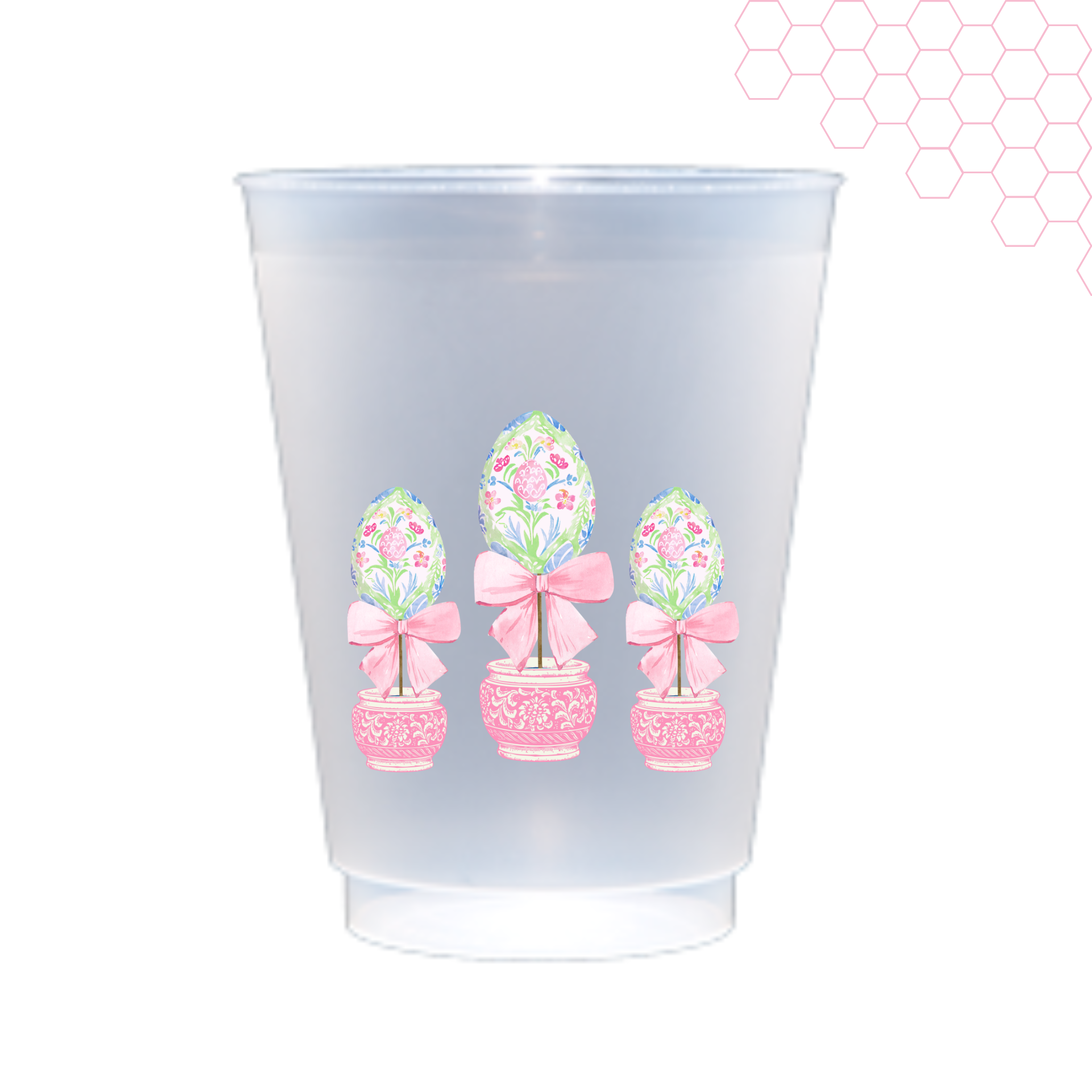 Spring Topiary Shatterproof Cup | Set of 8