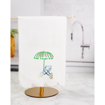 Tennis Meet me on the Court -  Tea Towel