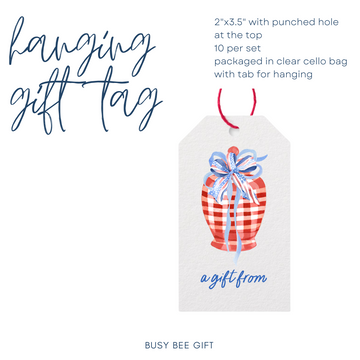 Sparklers| Patriotic | Grand Millennial Hanging Gift Tag | Set of 10