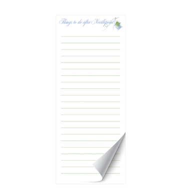Sip & Stitch Needlepoint Skinny Lined Notepad