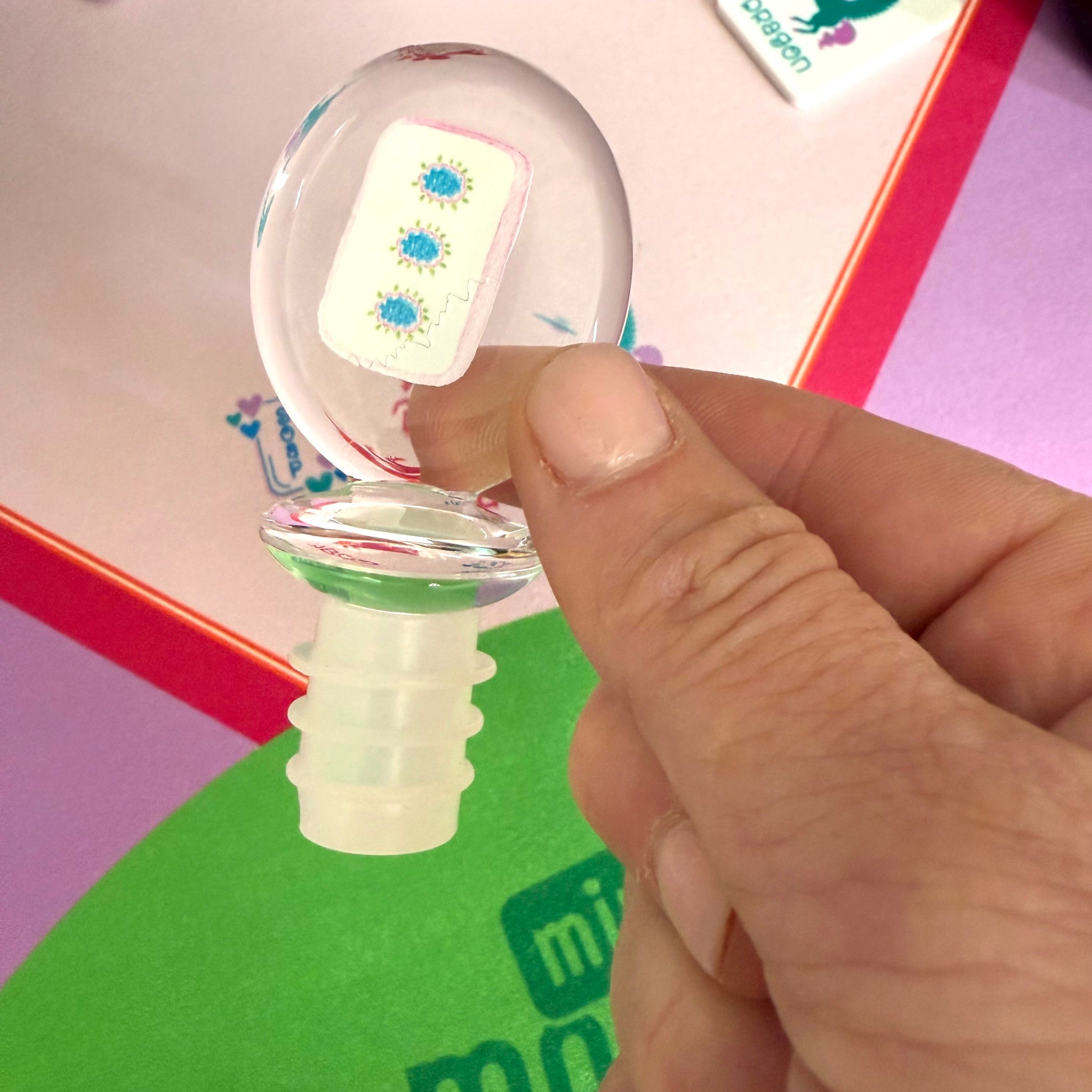 Bam Let's Mahj! Mahjong Wine Topper