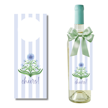 Botanical Wine Bottle Gift Tag | Set of 4