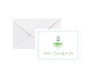 Sip & Stitch Needlepoint Gift Enclosure Card | set of 4
