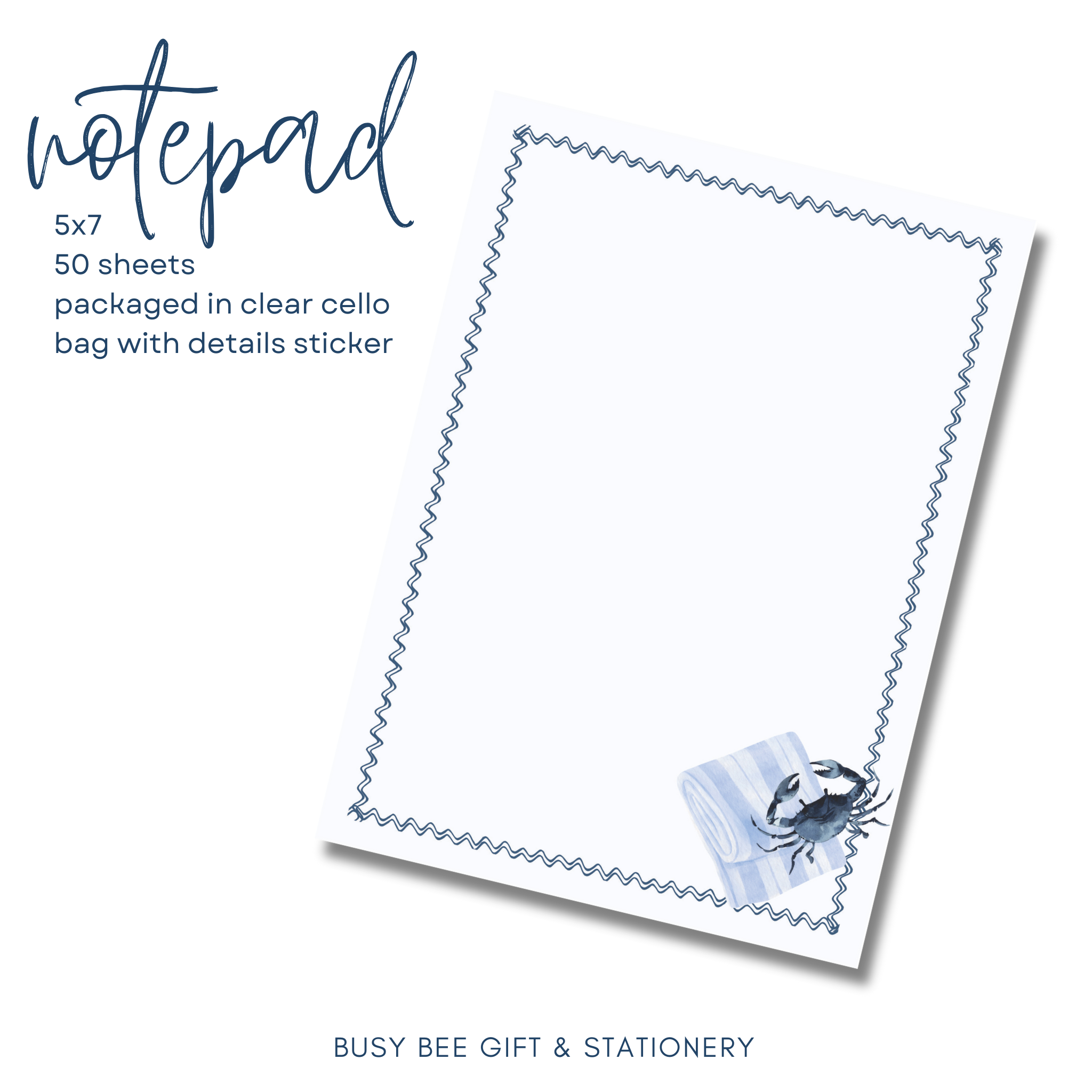 Grand Millennial Summer 5x7 Notepad  | 50 Sheets