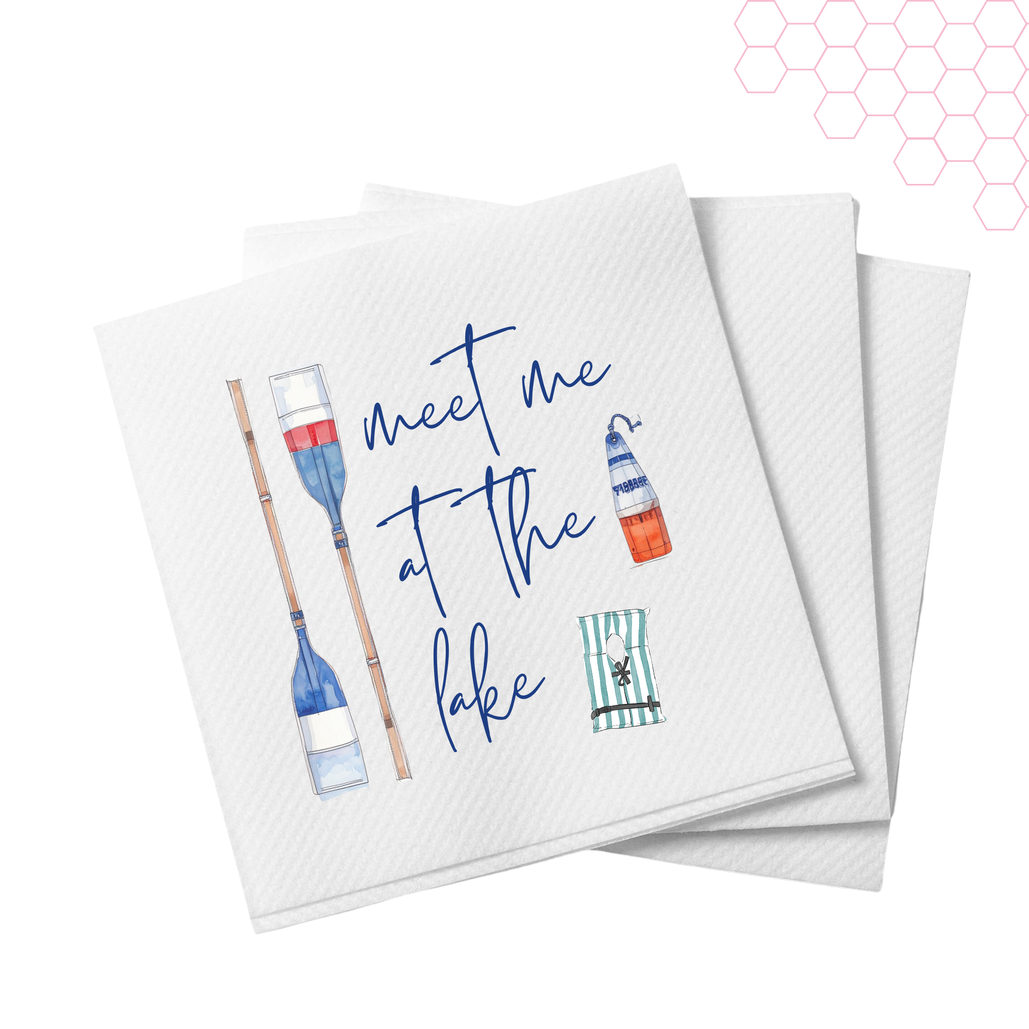 Meet Me at the Lake Cocktail Napkins | Set of 20