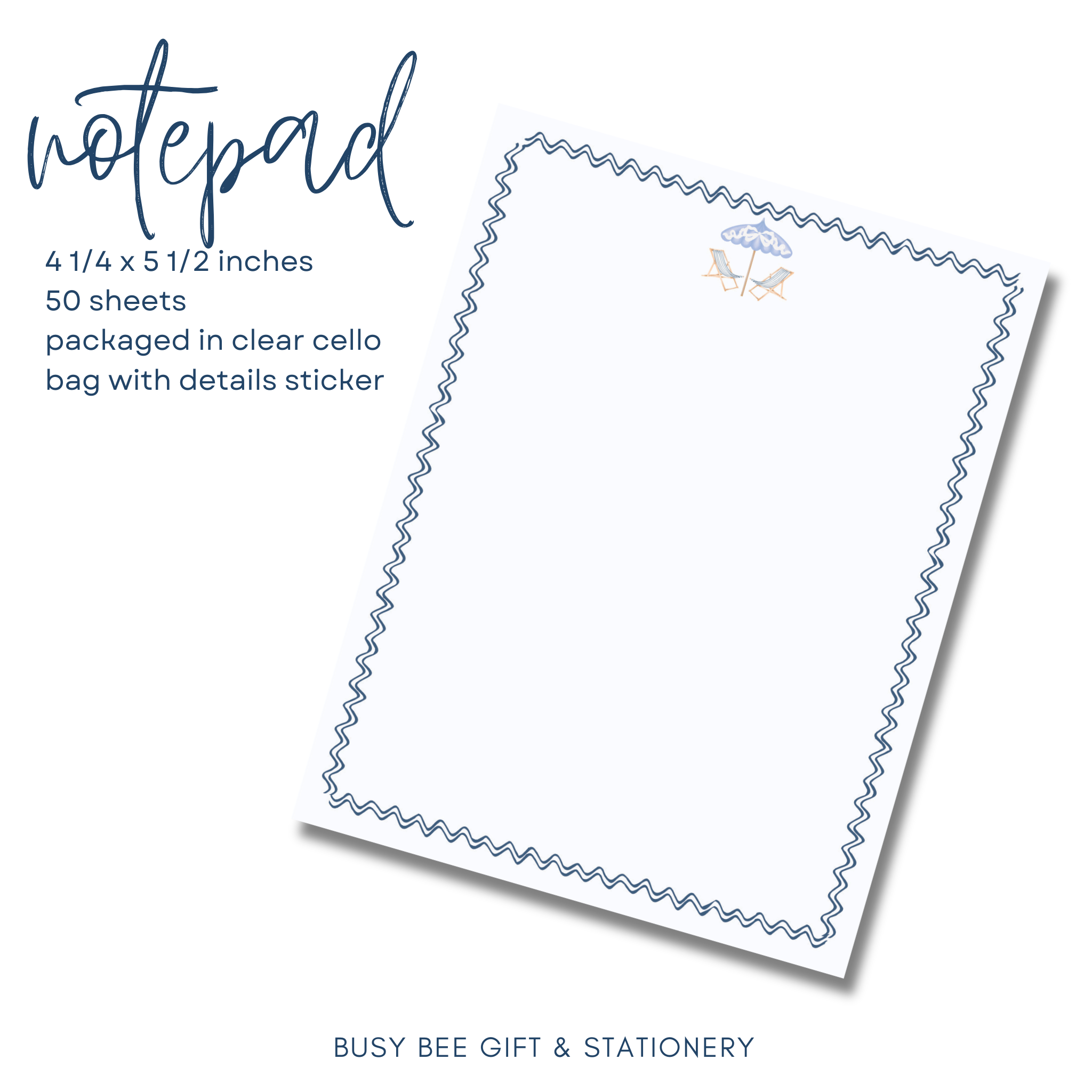 Grand Millennial Summer A2 Notepad  | 50 Sheets