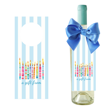 Make a Wish Birthday Wine Bottle Gift Tag | Set of 4
