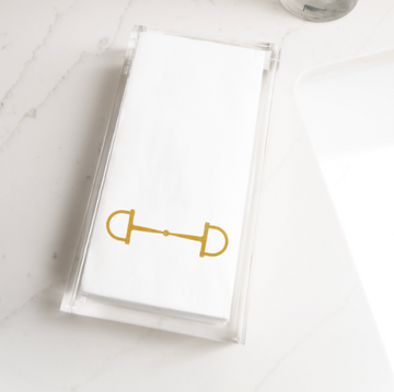 Kentucky Derby Horse Bit Snaffle Guest Towels | Set of 20