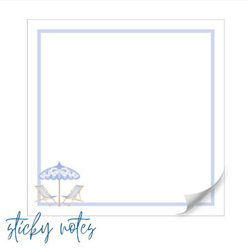 Summer Coastal Sticky Notes | 3x3 50 sheets