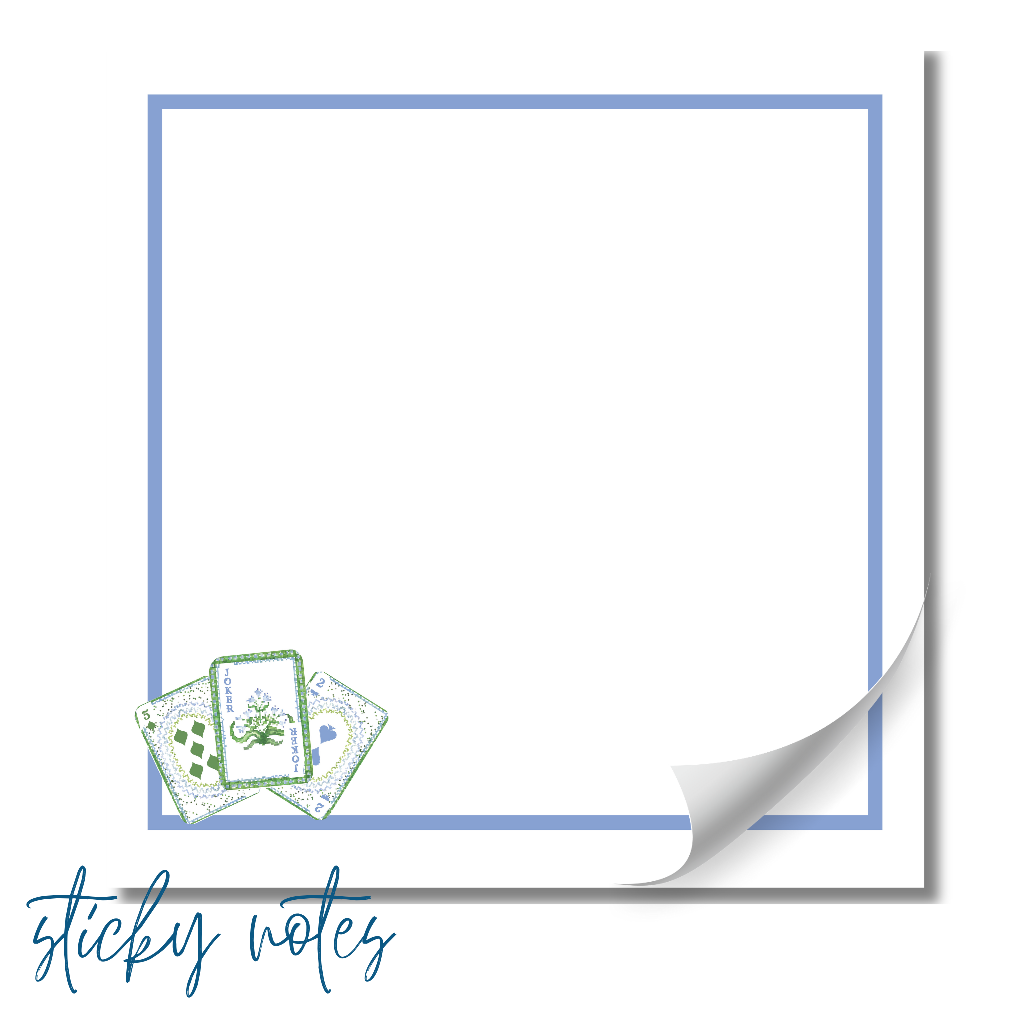 Canasta Playing Card Sticky Notes | Sticky Notes