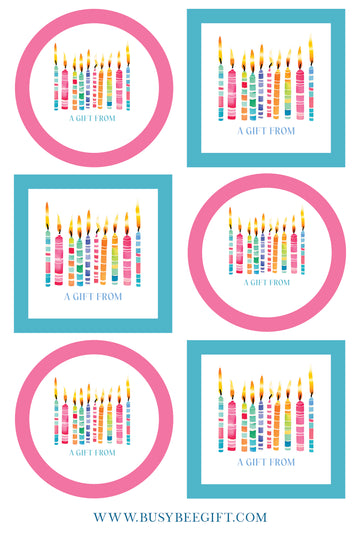 Make a Wish Birthday Sticker | Set of 12